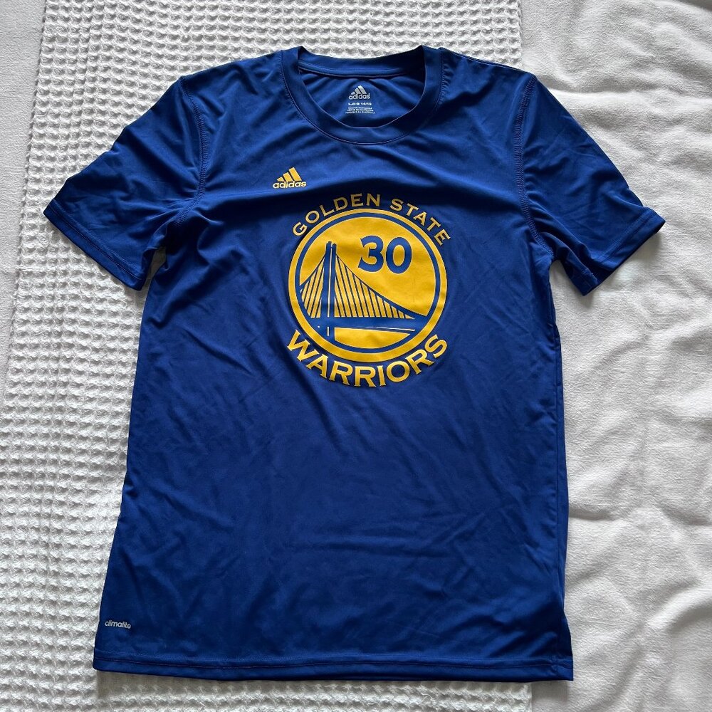 NWOT Kids Adidas Climalite Goldenstate Warriors Curry #30 T-shirt